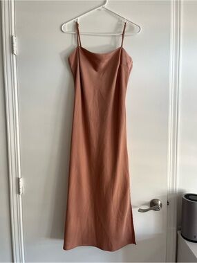 a new day Satin Slip Midi Dress